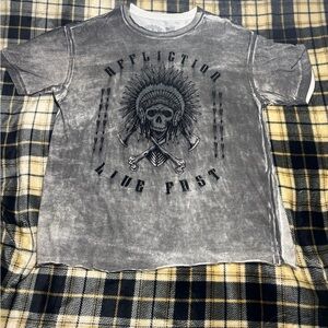 Affliction Gray Graphic Men's T-Shirt